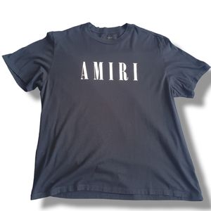 AMIRI Mens T-shirt 2xl. Black with front print.
